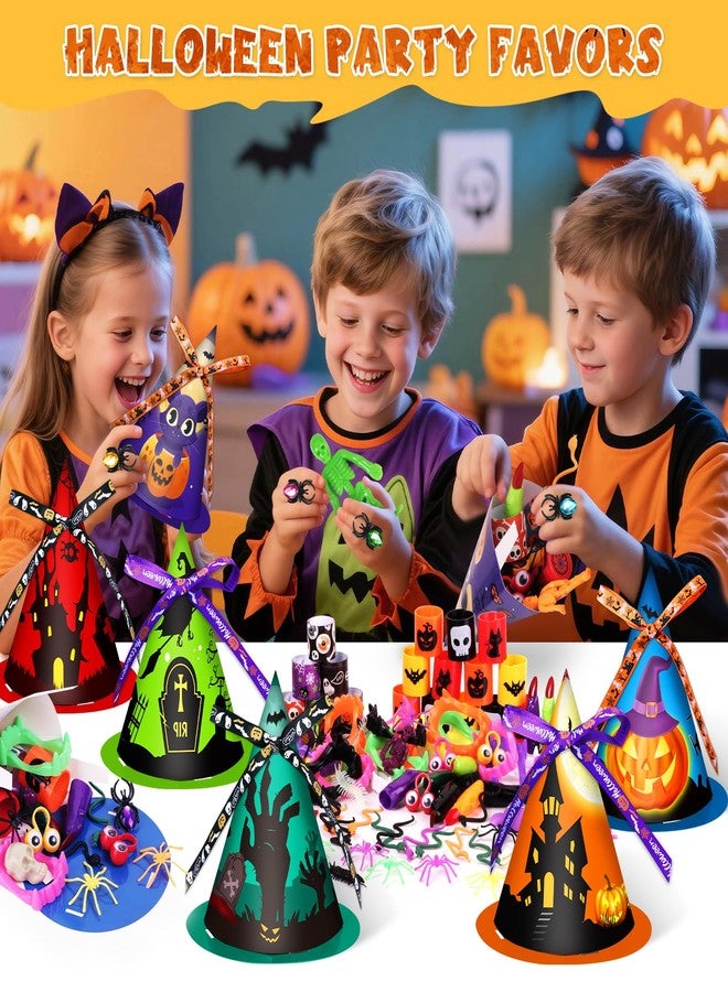 ShyLizard 234 PCS Halloween Party Favors for Kids,24 Pack Witch Hat Shaped Goodie bag Stuffers with Non-Candy Trick Or Treat Toys Bulk,Goodie Bags Basket Stuffers,Classroom Favors Gifts for Boys Girls - Image 4